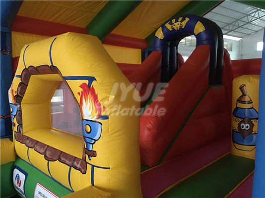 casa animosa de salto del OEM del castillo de la gorila inflable del PVC de 0.55m m para los niños y los adultos