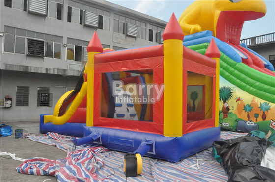 Castillo de salto inflable de la lona despedir la diapositiva combinada para el niño