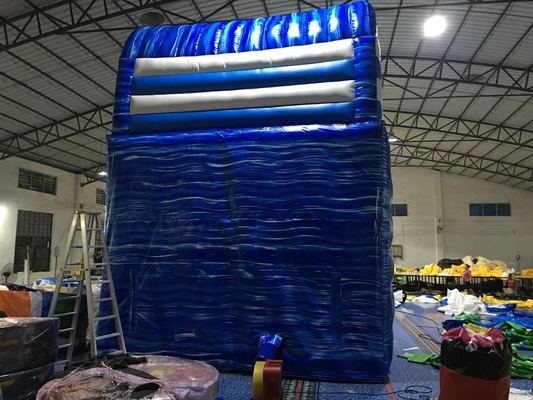 Toboganes acuáticos inflables de la diversión comercial del PVC con la piscina