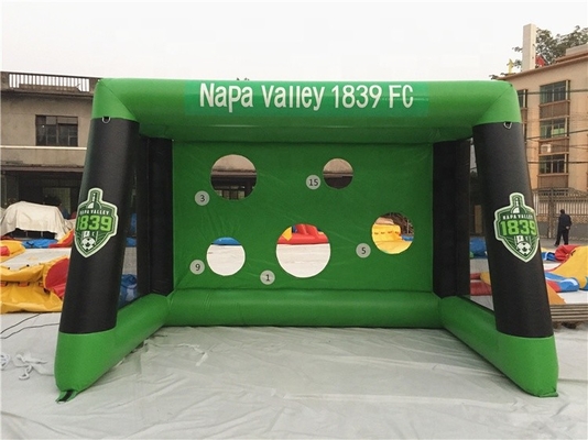 los juegos inflables de los deportes del PVC de 0.9m m riegan a Polo Football Goal For Pool