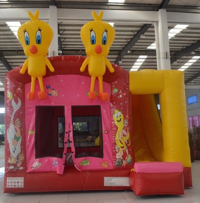 Payaso Inflatable Bouncy Castle de los niños que salta el impermeable combinado del parque