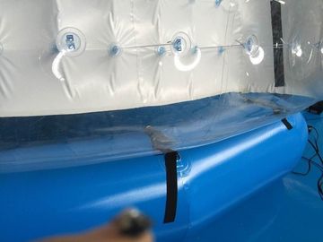 Lona blanca del PVC de la tienda inflable semi transparente de la burbuja/de la tienda inflable de la yarda