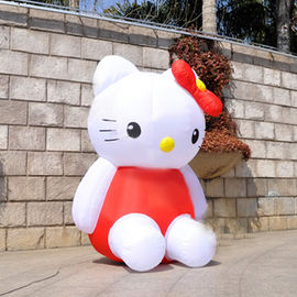 Precioso modifique el Hello Kitty para requisitos particulares inflable para el anuncio, puntada doble del Tripple