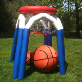PVC impermeable de los juegos interactivos inflables del aro del tiroteo del baloncesto de la diversión