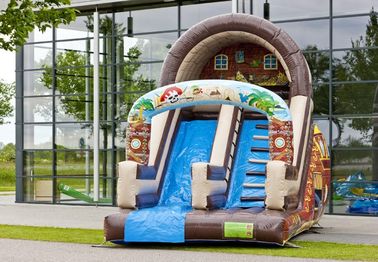 Diapositiva inflable comercial profesional de la impresión del patio lleno de la atracción para jugar de los niños