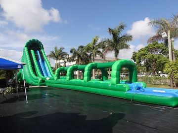 36 pies del armatoste alto de verde inflable de los toboganes acuáticos loco mojaron de largo la diapositiva con la piscina