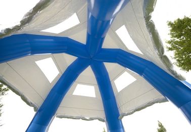 PVC inflable del impermeable de la tienda de Comercial de la bóveda grande azul del grado para hacer publicidad
