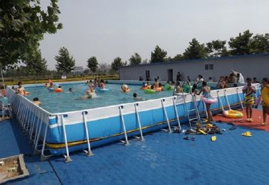 Piscina de encargo del marco de acero del sistema grande de la piscina del marco metálico del verano para el día de fiesta