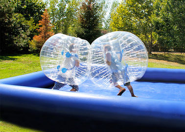 Los juguetes inflables al aire libre de encargo divertidos explotan la arena de parachoques de las bolas del cuerpo con la piscina para la familia