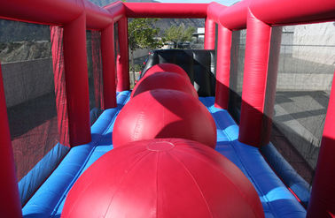 Paseo interactivo inflable grande de Brige de los juegos de Baller del Wipeout de la esfera para el patio