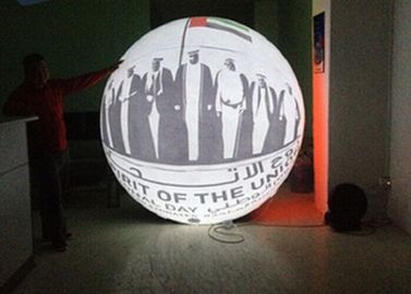 El partido interior llevó inflable redondo de la bola de la iluminación con la impresión del logotipo