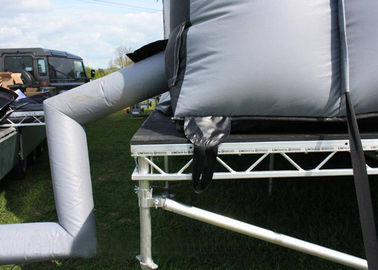 Tienda inflable grande modificada para requisitos particulares del acontecimiento de la etapa del negro inflable gigante de la cubierta