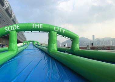 300 metros populares de Carzy de la diapositiva de la lona sellada aire inflable enorme largo del PVC
