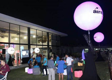 Productos inflables de la publicidad de la noche, luz inflable púrpura del globo del LED para la exhibición