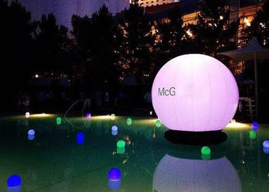 Productos inflables de la publicidad de la noche, luz inflable púrpura del globo del LED para la exhibición