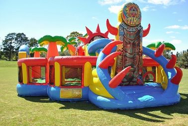 El castillo animoso al aire libre de Inflatables, juego de sociedad inflable juega el mini puente inflable de los niños