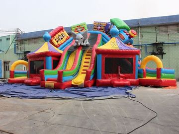 El castillo animoso al aire libre de Inflatables, juego de sociedad inflable juega el mini puente inflable de los niños