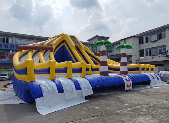Parque de atracciones inflable al aire libre del PVC con el castillo comercial de la gorila de las diapositivas