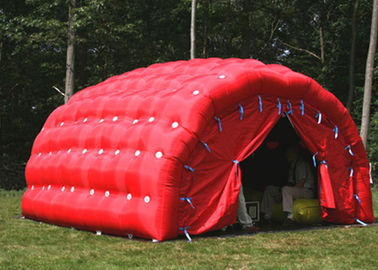 Tienda al aire libre roja, tienda inflable de Garge del gigante para el coche con el material del PVC