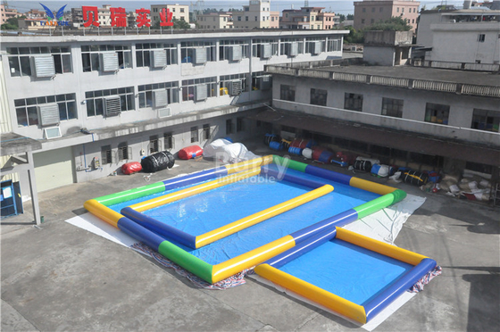 Color verde azul amarillo portátil inflable de la piscina de agua de la familia 0.9m m