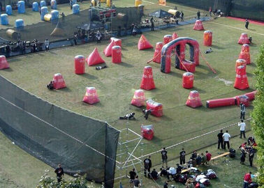 Obstáculos de Paintball del arma del equipo de Paintball, tamaño de encargo Comercial Campo De Paintball inflable