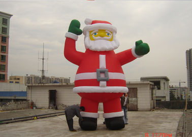 Customzied los 6M Ssanta inflable Claus, balón de aire del PVC Papá Noel para hacer publicidad