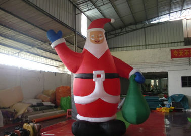 Customzied los 6M Ssanta inflable Claus, balón de aire del PVC Papá Noel para hacer publicidad