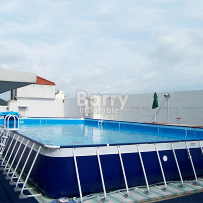 Marco de acero rectangular del proyecto grande sobre la piscina de tierra para la diversión del patio trasero