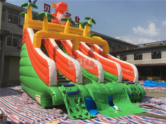 Tobogán acuático inflable comercial del tema de la selva de la diapositiva de la piscina con la piscina