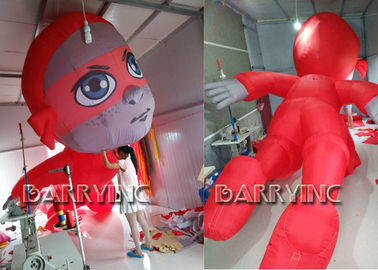 Historieta inflable roja publicitaria gigante al aire libre certificada CE del héroe de Inflatables