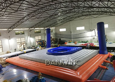 Corte de voleibol inflable de playa de los juegos inflables de los deportes del PVC de la calidad comercial