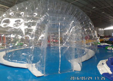 Tienda de campaña inflable al aire libre de la tienda clara transparente comercial de la burbuja con los cuartos