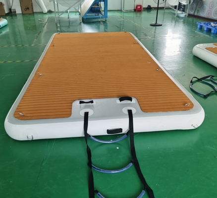 Colchón flotante inflable personalizado para piscina, punto de caída