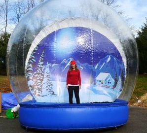 Aprobación publicitaria gigante hermosa transparente al aire libre del CE del globo de la nieve de Inflatables