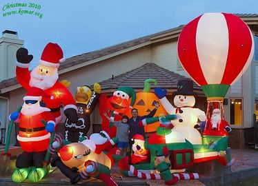 Decoraciones inflables al aire libre de la Navidad de los productos inflables coloridos de la publicidad
