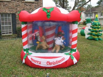 Casas asombrosas de la despedida del partido de los niños de la Navidad de la gorila inflable roja de Warehouse