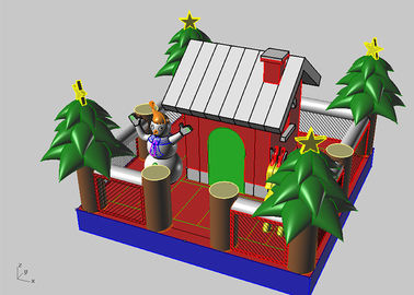 Castillo de salto inflable inflable de los niños del árbol de navidad/de la casa para los niños
