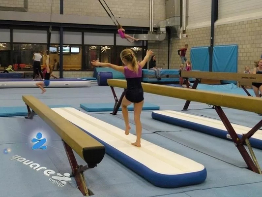 Esteras gimnásticas inflables del colchón de aire de la viga de equilibrio del aire del equipo al aire libre del gimnasio para el niño