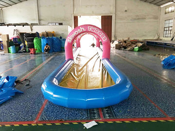 Mini diapositiva inflable sellada aire para el patio trasero, tobogán acuático inflable para los niños