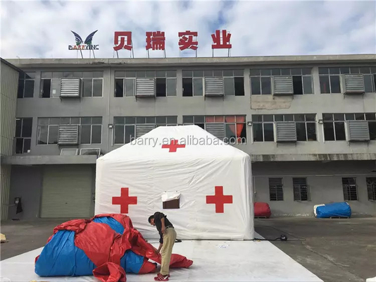 Tienda de hospital inflable médica de la lona del Pvc resistente de agua para la emergencia