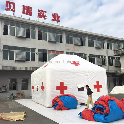 Tienda de hospital inflable médica de la lona del Pvc resistente de agua para la emergencia