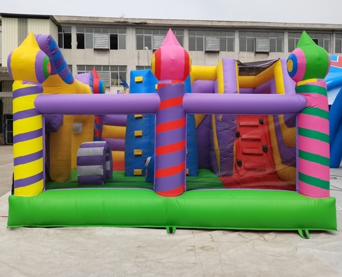 diapositiva inflable al aire libre de la casa de la gorila del PVC de 0.55m m combinada