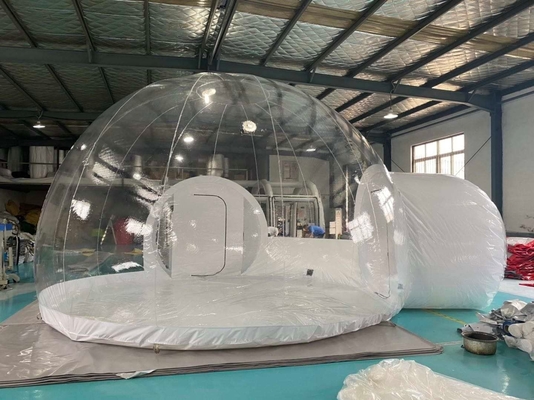 tienda de la burbuja de la tienda del PVC de 1m m que acampa de la calidad comercial de la bóveda clara inflable de Eco