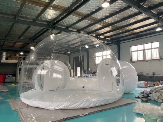 tienda de la burbuja de la tienda del PVC de 1m m que acampa de la calidad comercial de la bóveda clara inflable de Eco