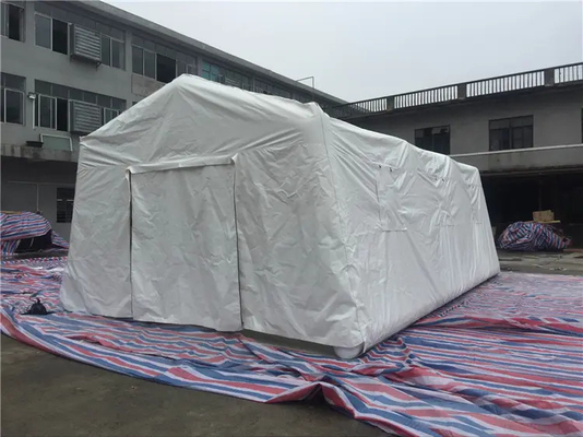 Tienda inflable blanca apretada de los primeros auxilios del aire que acampa para el tamaño modificado para requisitos particulares refugio