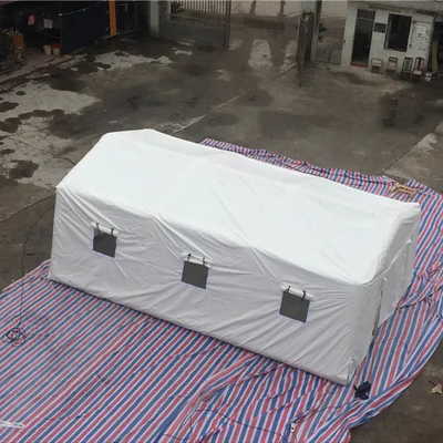 Tienda inflable blanca apretada de los primeros auxilios del aire que acampa para el tamaño modificado para requisitos particulares refugio