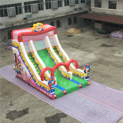diapositiva seca inflable del PVC de 0.55m m con la impresión de los toboganes acuáticos del parque de atracciones