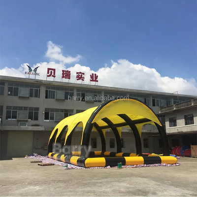 Tienda inflable de la cubierta de la piscina del Pvc del verano 0.6m m para los niños que nadan la tienda de refugio