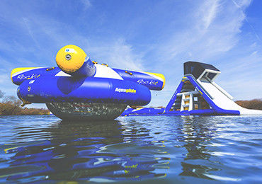 Parque inflable azul durable de la aguamarina del parque inflable del agua de la isla Wake para el mar