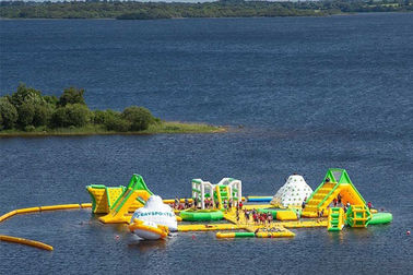 Parque inflable modificado para requisitos particulares del agua de la isla del chapoteo de los jardines de la bahía de equipo del parque del agua
